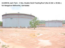 Oil storage terminals